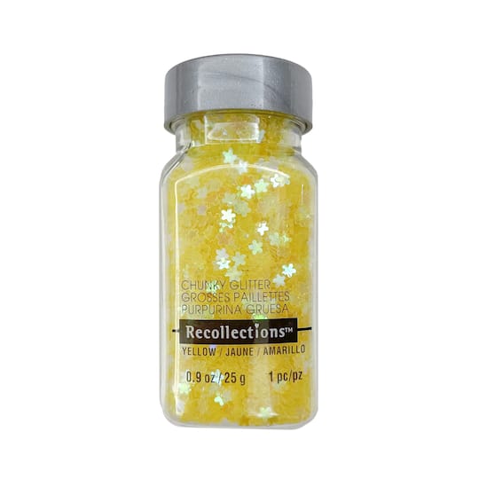 Signature Super Chunky Glitter, Yellow Daisies by Recollections™